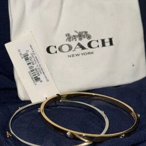Coach Gold and Silver Bangles